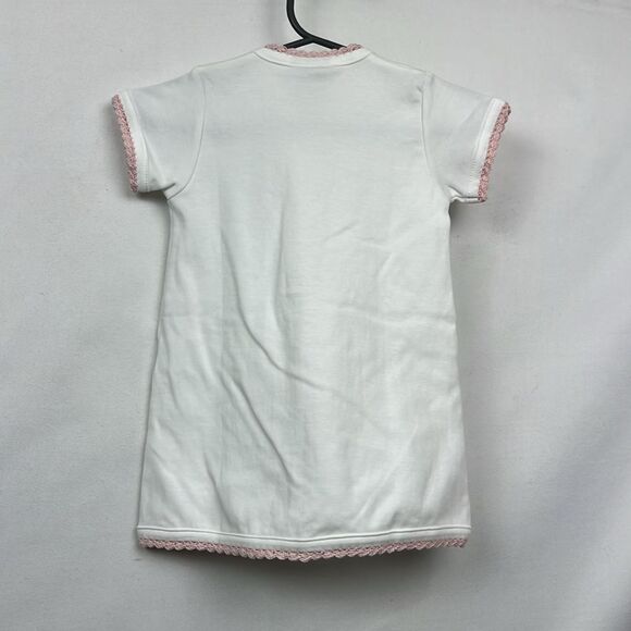 Squiggles by Charlie White and pink Pima Cotton short sleeve day gown 3-6 m NWT - Picture 7 of 13